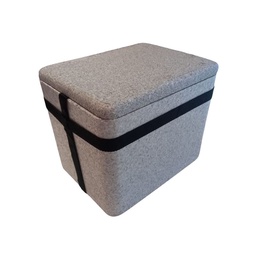 Conservadora Térmica 9 l C/ Manija Gris Poliestireno Témpano