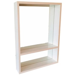Espejo Laqueado Blanco Flow 60 cm Abc Muebles