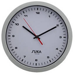 Reloj 20 cm. de Pared Marco Plateado