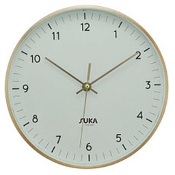 Reloj Aluminio 25cm Oro/pla/cob