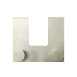 Perchero para Puerta 2 Ganchos 12X10.5x4.5 cm Blanco