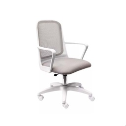 Silla Pc Fresa 65X65x99 cm Blanco/gris