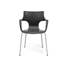 Silla Oficina Jim Portantino 82X51x58 cm Negra/gris