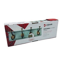Perchero de Pared Banco 4 Ganchos Cobre Dansk