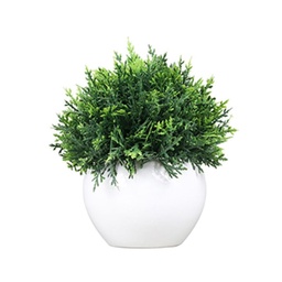 Plantin Artificial Maceta Blanca 13 cm