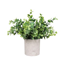 Plantin Artificial Cemento Verde Claro 22 cm