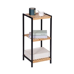 Estantería Bamboo y Negro 3 Niveles 30X30x70 cm Dansk