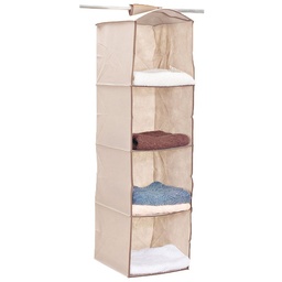 Organizador Colgante 4 Estantes Beige