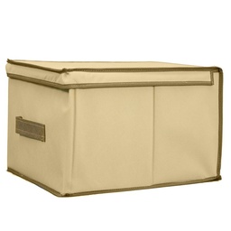 Caja Organizadora de Tela C/tapa 30X40x25cm Beige