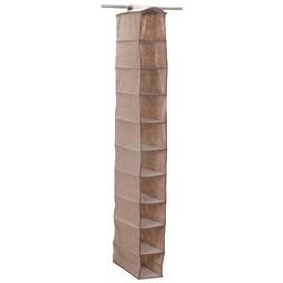 Organizador Colgante 10 Estantes Beige 15X30x127