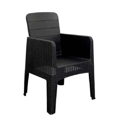 Sillón Quality Plastic Milo Rattan Negro