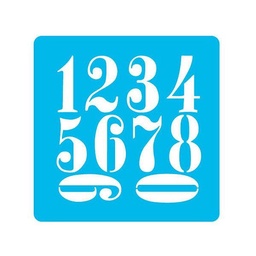 Stencil 15 x 15 Numeros Grandes