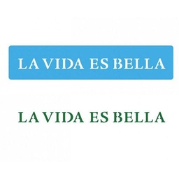 Stencil 4.5x24 La Vida Es Bella