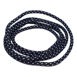 Cable Textil x 5 mts - Negro Pintas Bl