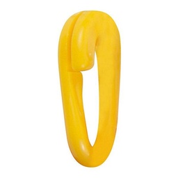 Eslabon Cadena Plastica Amarillo 6Mmx 2u