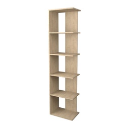 Biblioteca 5 Estantes Fiplasto Roble Kendal 44 cm