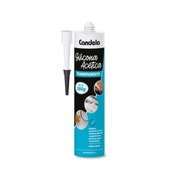 Sellador de Silicona Acético Transparente 280 g Candela