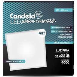 Panel Embutido Led 48W 60x60 cm Neutro