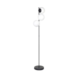 Lamp. de Pie Vintage 3l E27 Negro