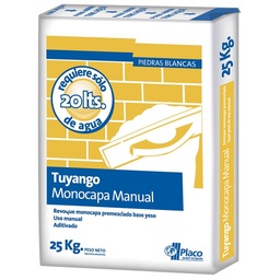 Yeso Tuyango Monocapacidad Manual 25 kg