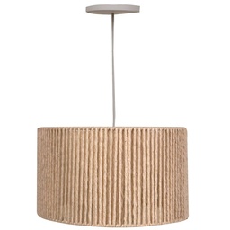 Colgante Circular 1l E27 Algodón Beige