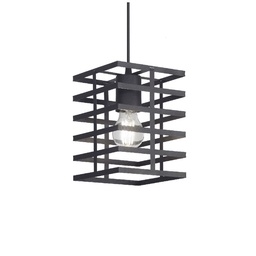 Colgante Farol Murcia Cuad 1l E27 Negro