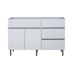 Bajomesada 2 Puertas 3 Cajones Blanco Norte Livorno 120 cm Ricchezze
