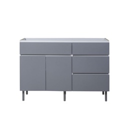 Bajomesada Livorno 2 Puertas Gris Polar 120 cm Ricchezze