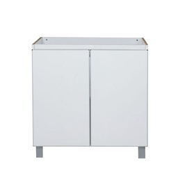 Bajomesada 2 Puertas de Aluminio Blanca Potenza 0.8 m Ricchezze