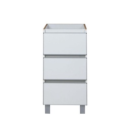 Bajomesada 3 Cajones de Aluminio Blanca Potenza 0.4 m Ricchezze