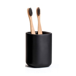 Porta Cepillos Poliresina Negro Suka