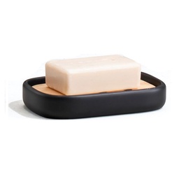 Jabonera Poliresina Negro Suka