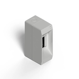 Caja Exterior Tomacorriente 2 Bocas Sin Tapa Gris Sistelectric