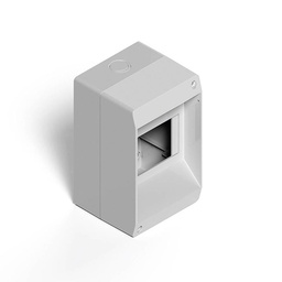 Caja Exterior Tomacorriente 4 Bocas Sin Tapa Gris Sistelectric