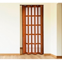 Puerta de Pvc 6 mm con Ventana Bisagra 120x200 cm Baldara