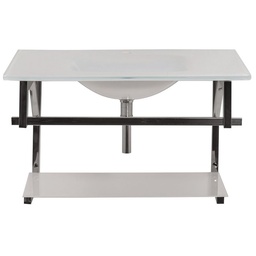Vanitory de Vidrio Blanco 80X50x50 cm Vessanti