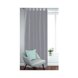 Cortina Cotidiana Sunout Lisa 140x230 cm Velvet Gris Par