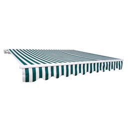 Toldo Verde/blanco Grueso 2,7 x 2,4m