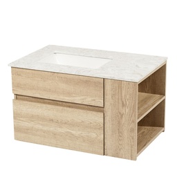 Vanitory con Mesada 76X48x45 cm Melamina Marrón Jy-8013 Vessanti