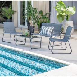 Set Living Caño y Textileno 4 Personas Outzen Conigli