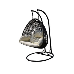 Silla Colgante Caño de Acero y Ratán 1 Cuerpo Outzen Tenerife