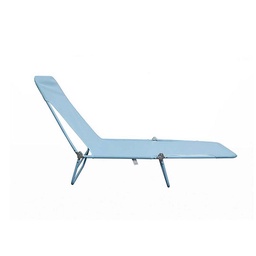 Reposera Caño Acero/poliester 180X55x23 cm Celeste Outzen