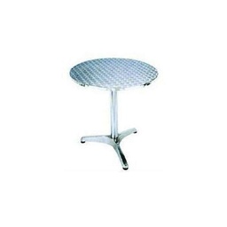 Mesa Outzen Bistro Aluminio Redonda Gris 60x70 cm