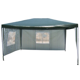 Gazebo Outzen con Paredes 3x4 m Mix Verde - Blanco