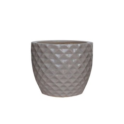 Maceta Geo S Gris 14x16 cm Outzen