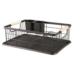 Escurridor Metalico Mangos Madera