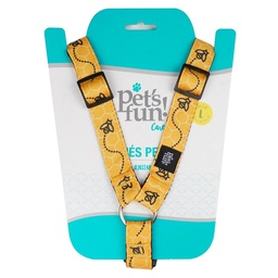 Arnes para Perros Pet's Fun Poliester Talla l Abejitas