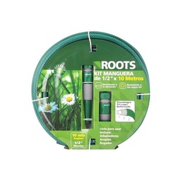 Set de Manguera 1/2" 10 Metros + Acoples Roots