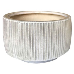 Maceta Cerámica 29x19 cm Blanca Doris Outzen