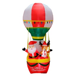 Inflable 210X94x94 cm Santa en Globo  Cotidiana